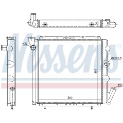 Radiateur Refroidissement Moteur Pour Renault 9 11 Rapid Super 5 7700773700