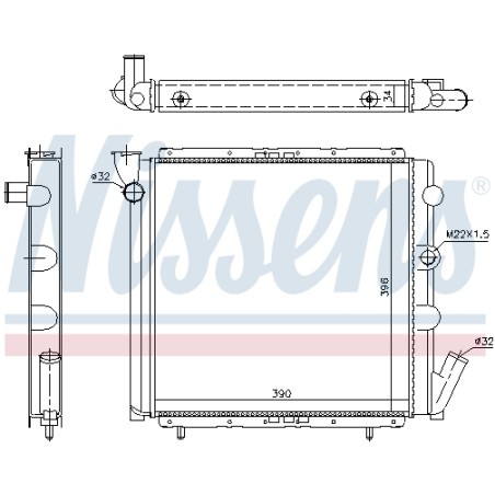 Radiateur Refroidissement Moteur Pour Renault 9 11 Rapid Super 5 7700773700
