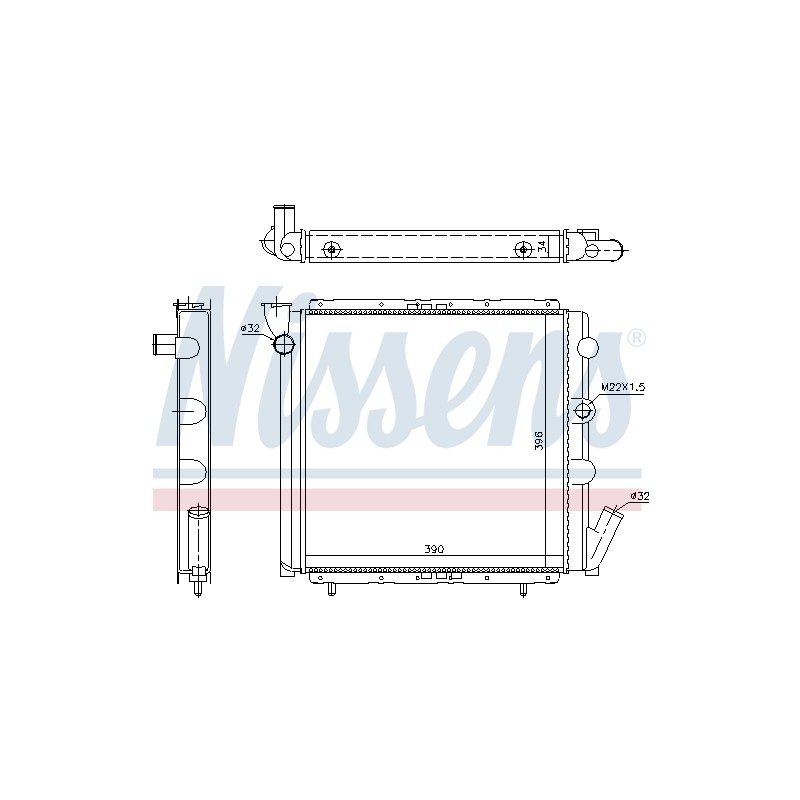 Radiateur Refroidissement Moteur Pour Renault 9 11 Rapid Super 5 7700773700