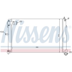 Radiateur Refroidissement Moteur Pour Peugeot 605 Citroën XM 1301.S3 1301HJ
