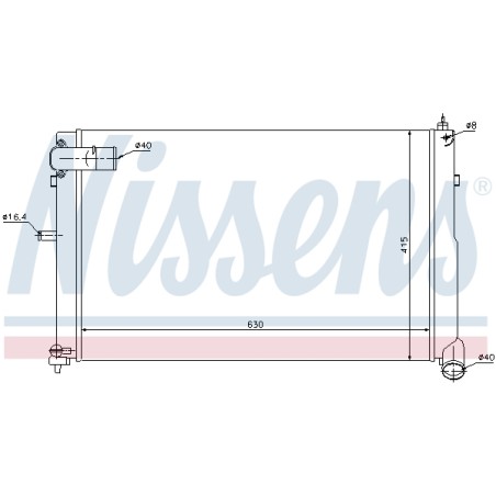 Radiateur Refroidissement Moteur Pour Peugeot 605 Citroën XM 1301.S3 1301HJ