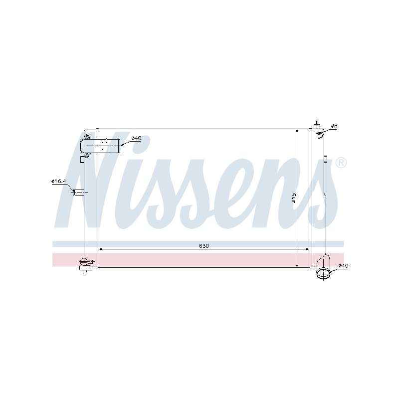 Radiateur Refroidissement Moteur Pour Peugeot 605 Citroën XM 1301.S3 1301HJ