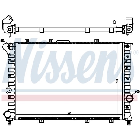 Radiateur Refroidissement Moteur Pour Alfa Romeo 156