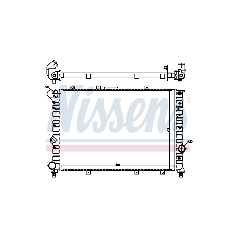 Radiateur Refroidissement Moteur Pour Alfa Romeo 156
