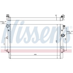 Radiateur Refroidissement Moteur Pour VW Sharan Tiguan Seat Alhambra