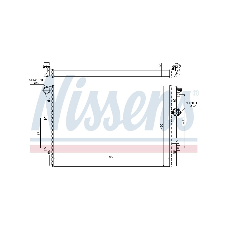 Radiateur Refroidissement Moteur Pour VW Sharan Tiguan Seat Alhambra
