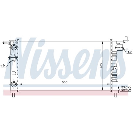 Radiateur Refroidissement Moteur Pour Opel Combo/Monospace Corsa B Tigra