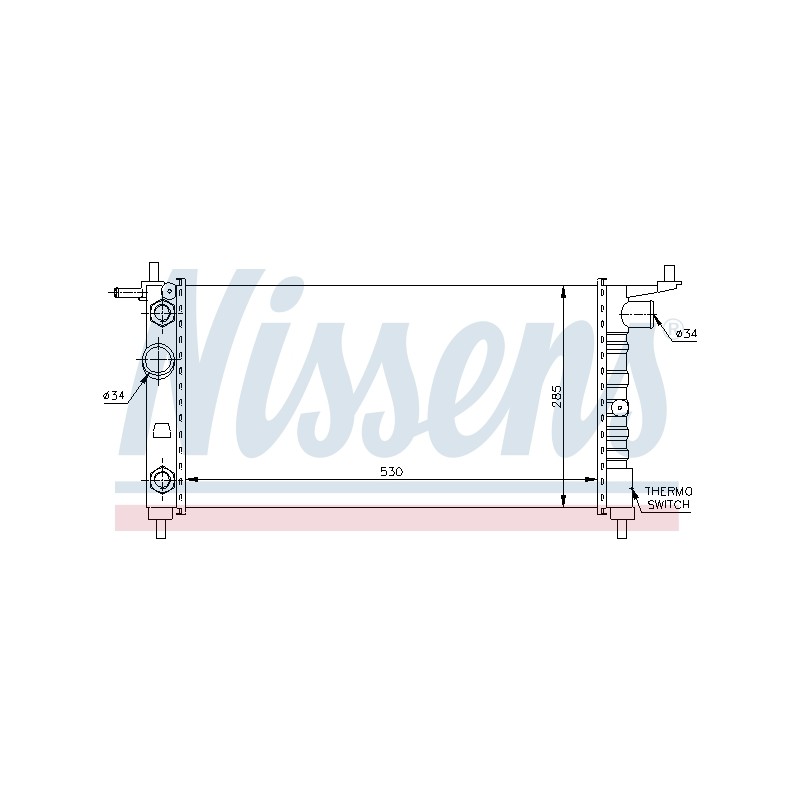Radiateur Refroidissement Moteur Pour Opel Combo/Monospace Corsa B Tigra