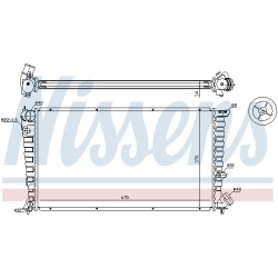 Radiateur Refroidissement Moteur Pour Peugeot 306 Partner Citroën Berlingo
