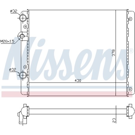 Radiateur Refroidissement Moteur Pour VW Lupo Polo Seat Arosa