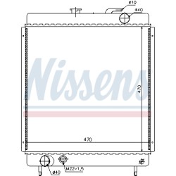 Radiateur Refroidissement Moteur Pour Peugeot J7 J9 1300.C1