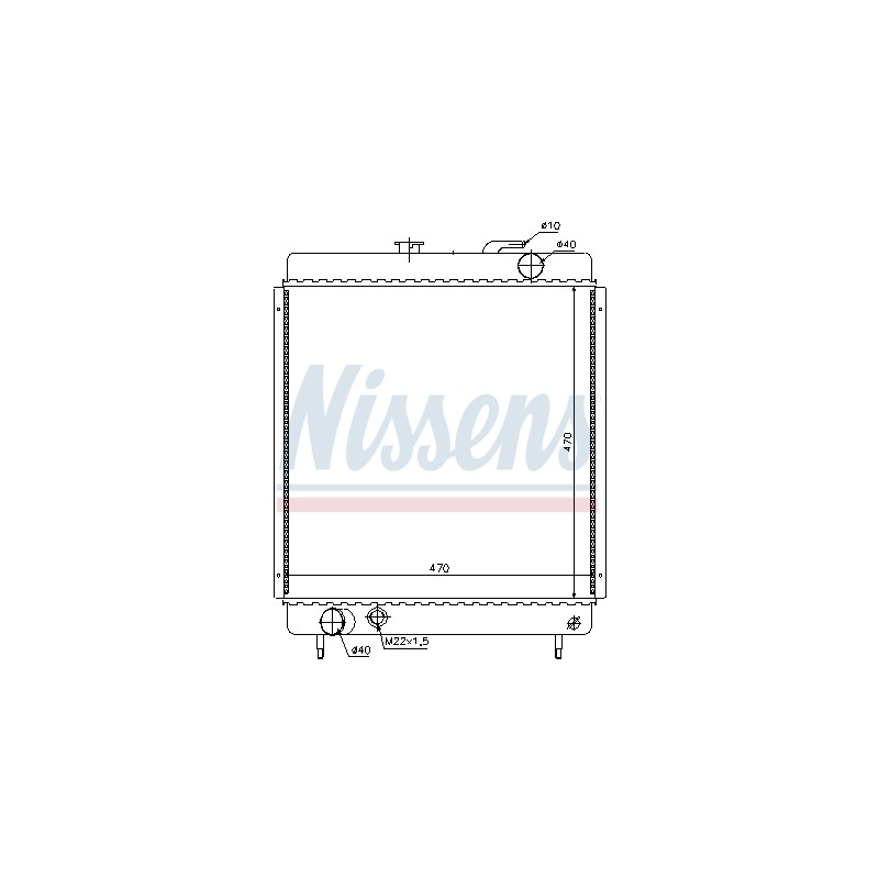 Radiateur Refroidissement Moteur Pour Peugeot J7 J9 1300.C1