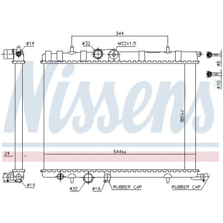 Radiateur Refroidissement Moteur Pour Peugeot 206 206+ 307 308 2008 I Partner