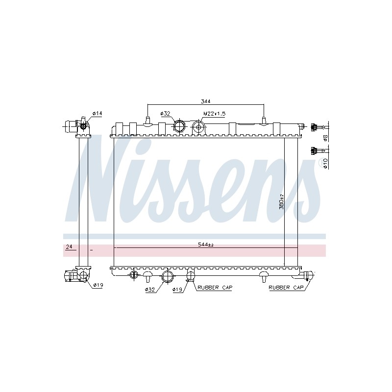 Radiateur Refroidissement Moteur Pour Peugeot 206 206+ 307 308 2008 I Partner