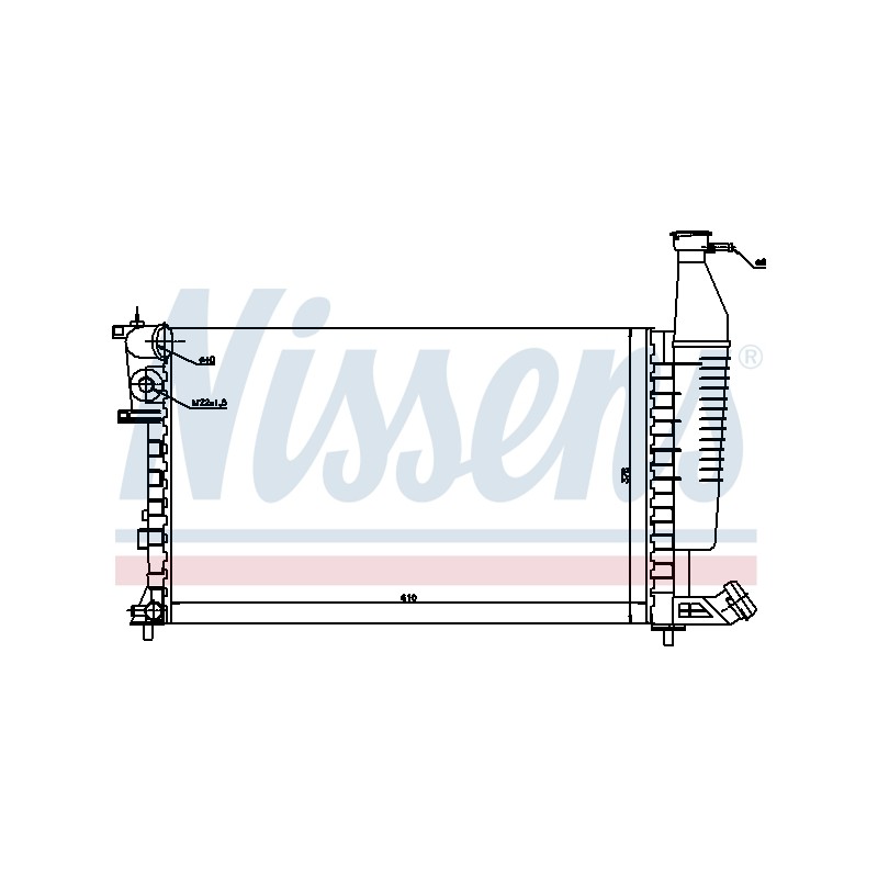 Radiateur Refroidissement Moteur Pour Peugeot Partner Citroën Berlingo 1330.08
