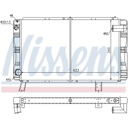 Radiateur Refroidissement Moteur Pour Peugeot 505 1309.45