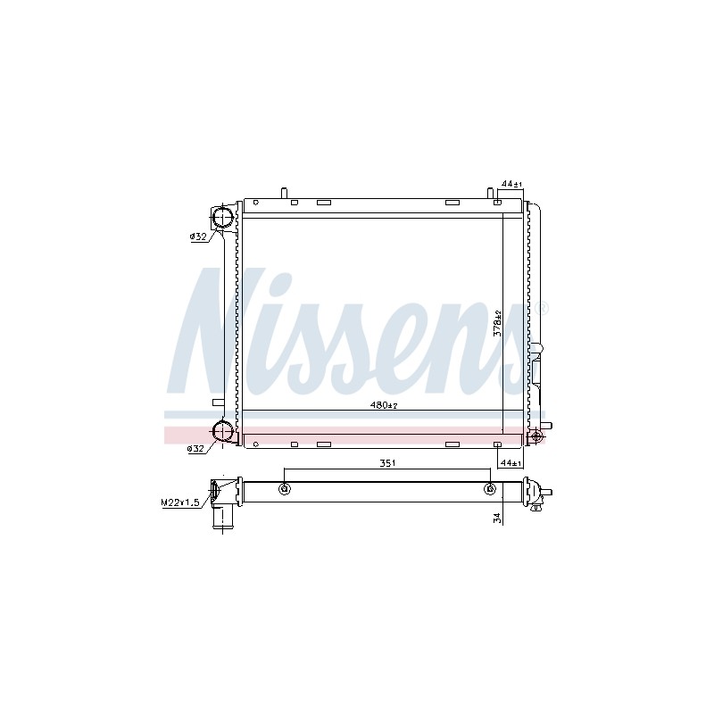 Radiateur Refroidissement Moteur Pour Renault 19 I II Trafic 7701395102