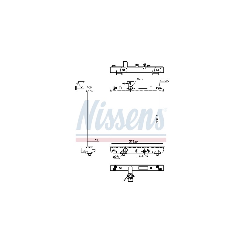 Radiateur Refroidissement Moteur Pour Suzuki Ignis I 17700-80G00 1770080G00A00