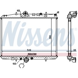 Radiateur Refroidissement Moteur Pour Peugeot 607 Citroën C5 I