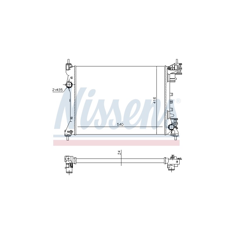 Radiateur Refroidissement Moteur Pour Opel Fiat Alfa Romeo 50512102 50522910