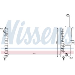 Radiateur Refroidissement Moteur Pour Fiat Punto 46745043 46745049 46788046
