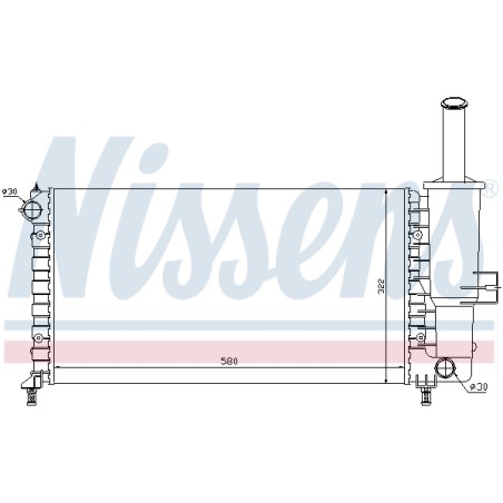 Radiateur Refroidissement Moteur Pour Fiat Punto 46745043 46745049 46788046