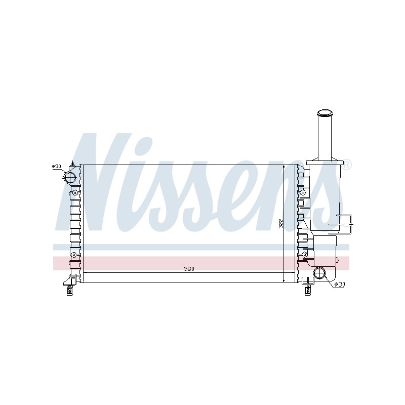 Radiateur Refroidissement Moteur Pour Fiat Punto 46745043 46745049 46788046
