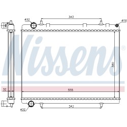 Radiateur Refroidissement Moteur Pour Peugeot 307 308 Citroën C4 I Picasso C5