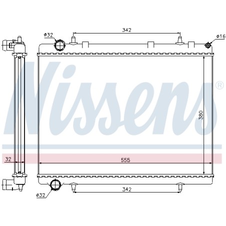Radiateur Refroidissement Moteur Pour Peugeot 307 308 Citroën C4 I Picasso C5