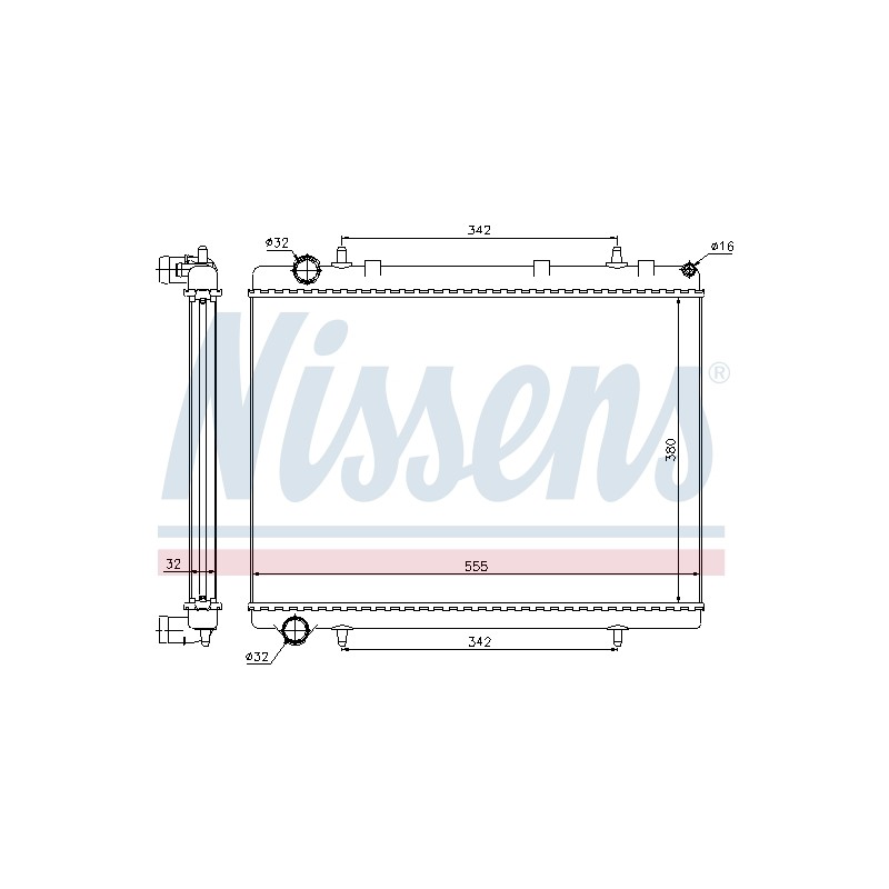 Radiateur Refroidissement Moteur Pour Peugeot 307 308 Citroën C4 I Picasso C5