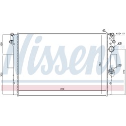 Radiateur Refroidissement Moteur Pour Iveco Daily III 42577219 42577220