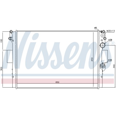 Radiateur Refroidissement Moteur Pour Iveco Daily III 42577219 42577220