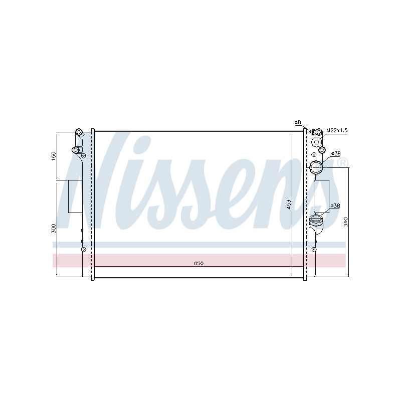 Radiateur Refroidissement Moteur Pour Iveco Daily III 42577219 42577220