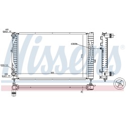 Radiateur Refroidissement Moteur Pour VW Audi Skoda 8D0.121.251Q 8D0121251E