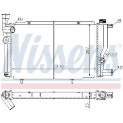 Radiateur Refroidissement Moteur Pour Peugeot 205 - I II 1300.K7 1300R7 1301WY
