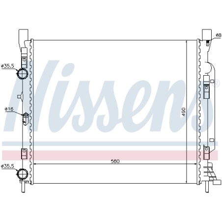 Radiateur Refroidissement Moteur Pour Renault Kangoo MERCEDES Citan 4155000102