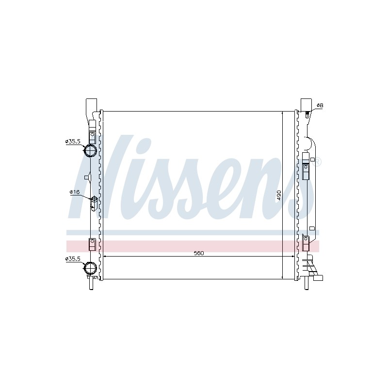 Radiateur Refroidissement Moteur Pour Renault Kangoo MERCEDES Citan 4155000102