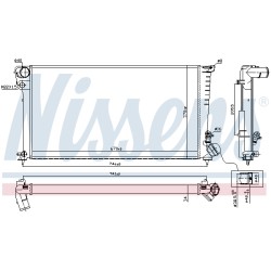Radiateur Refroidissement Moteur Pour Peugeot 306 Partner Citroën Berlingo