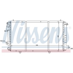 Radiateur Refroidissement Moteur Pour Citroën C15 1301.Y2 1301.Y3 1330.K6