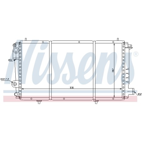 Radiateur Refroidissement Moteur Pour Citroën C15 1301.Y2 1301.Y3 1330.K6