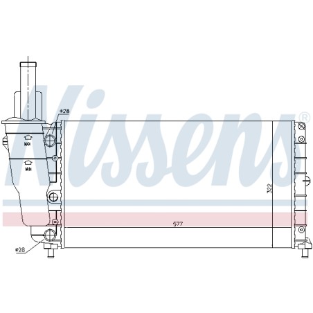 Radiateur Refroidissement Moteur Pour Fiat Punto Lancia Y 7774531 K46407450