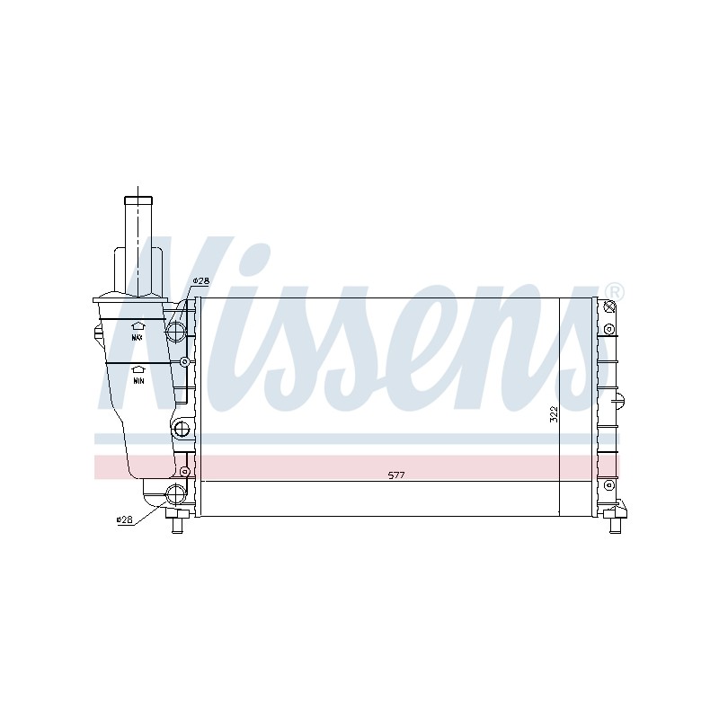 Radiateur Refroidissement Moteur Pour Fiat Punto Lancia Y 7774531 K46407450