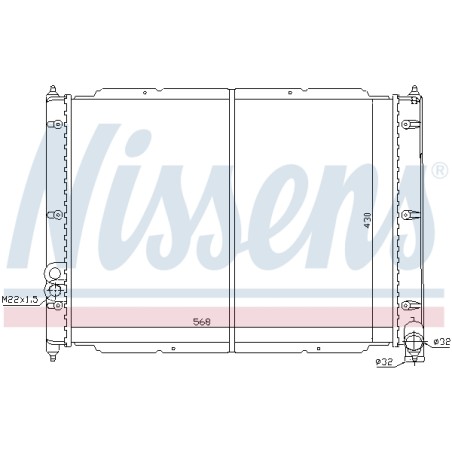 Radiateur Refroidissement Moteur Pour VW Transporter III 068.121.253B