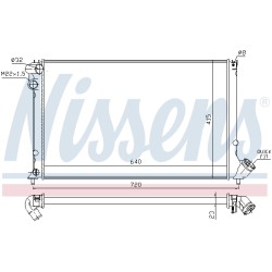 Radiateur Refroidissement Moteur Pour Peugeot 406 1301.FR 1301.GA 1301.GB 1331J9