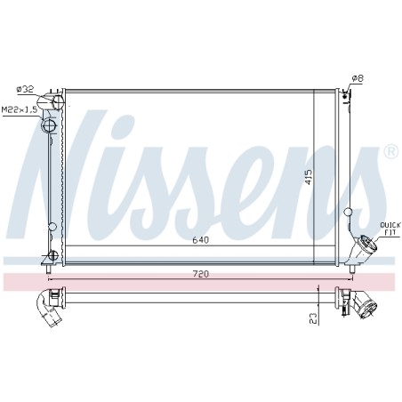 Radiateur Refroidissement Moteur Pour Peugeot 406 1301.FR 1301.GA 1301.GB 1331J9