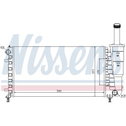 Radiateur Refroidissement Moteur Pour Fiat Punto 51724183