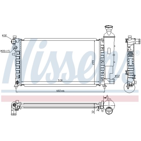 Radiateur Refroidissement Moteur Pour Peugeot 106 II Citroën Saxo 1301.HX