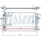 Radiateur Refroidissement Moteur Pour Opel Astra H Zafira B Family Vauxhall