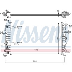 Radiateur Refroidissement Moteur Pour Opel Astra H Zafira B Family Vauxhall