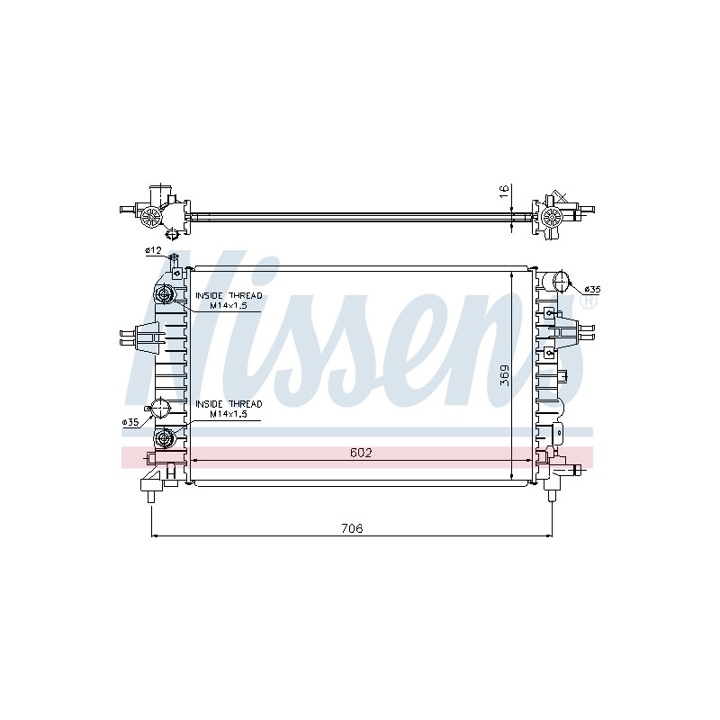 Radiateur Refroidissement Moteur Pour Opel Astra H Zafira B Family Vauxhall